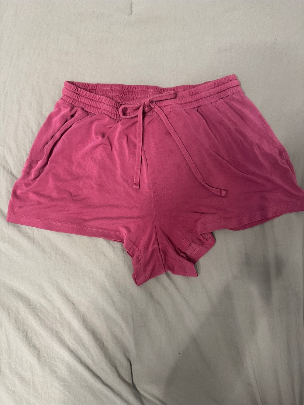 Aerie Women's Pink Lounge Shorts with Drawstring